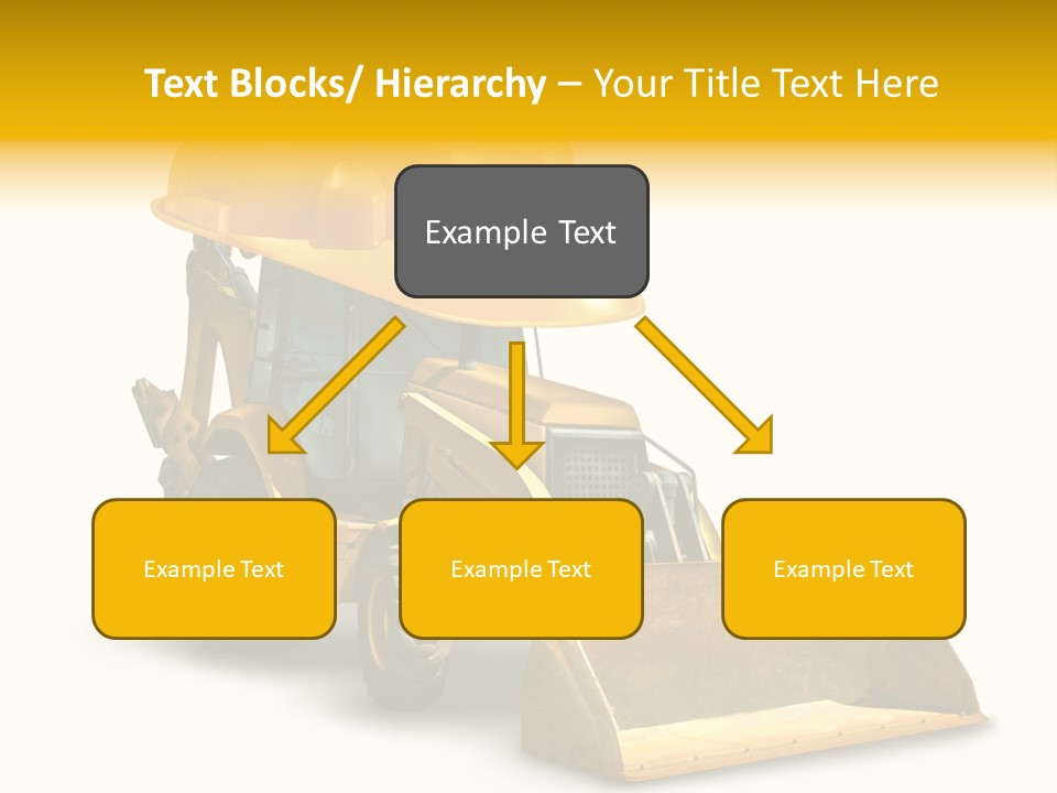 Safety Construction Industry Construction Vehicle PowerPoint Template