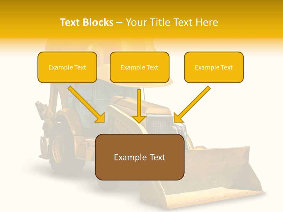 Safety Construction Industry Construction Vehicle PowerPoint Template