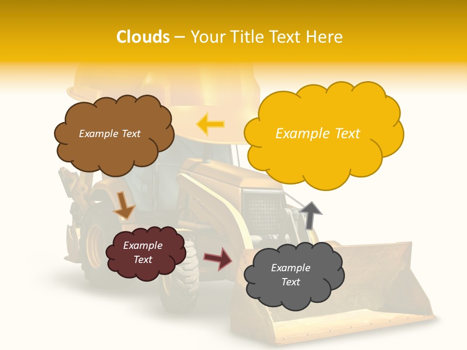 Safety Construction Industry Construction Vehicle PowerPoint Template
