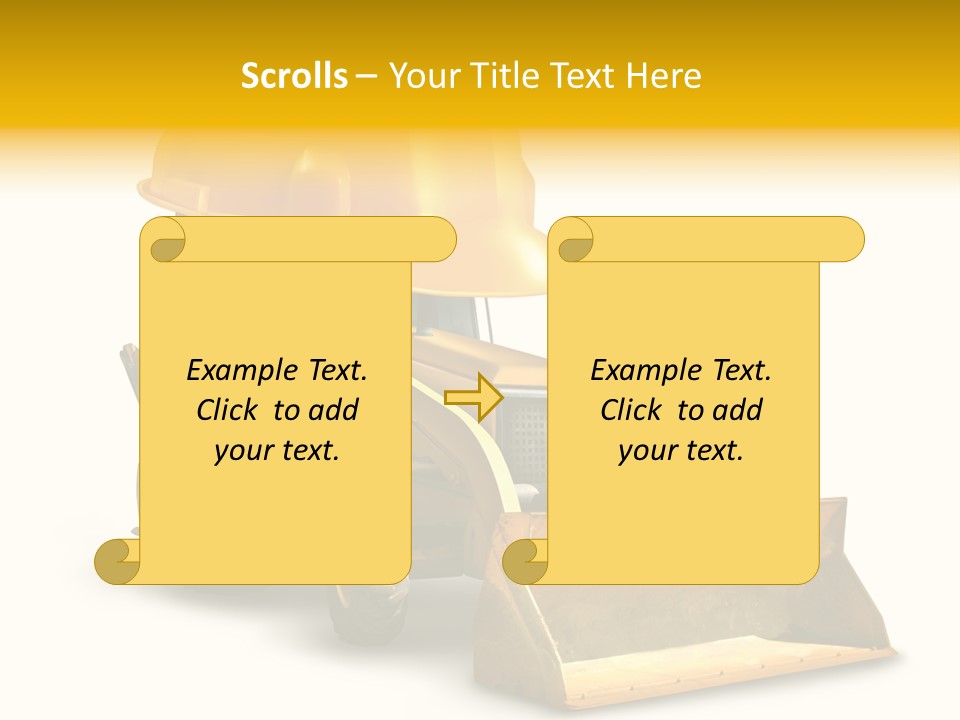 Safety Construction Industry Construction Vehicle PowerPoint Template