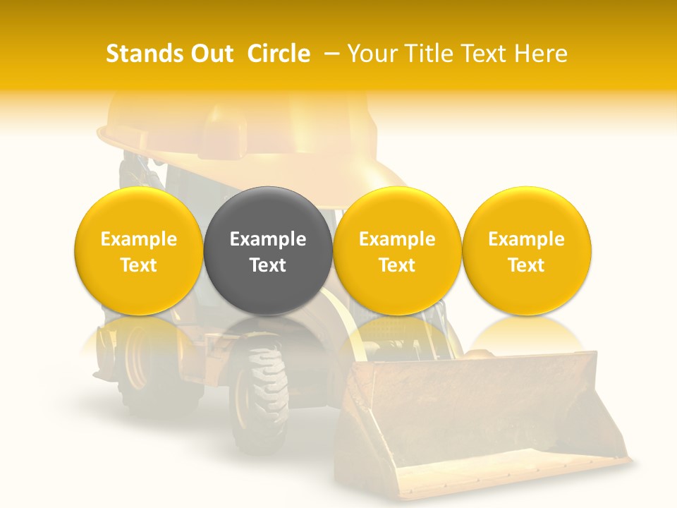 Safety Construction Industry Construction Vehicle PowerPoint Template