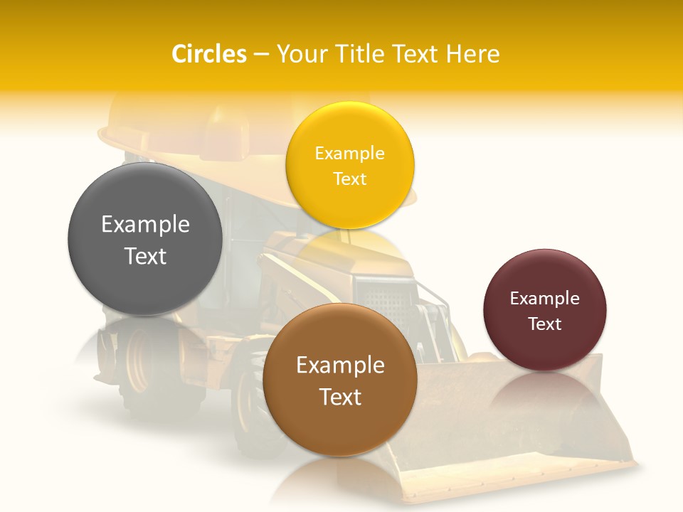 Safety Construction Industry Construction Vehicle PowerPoint Template