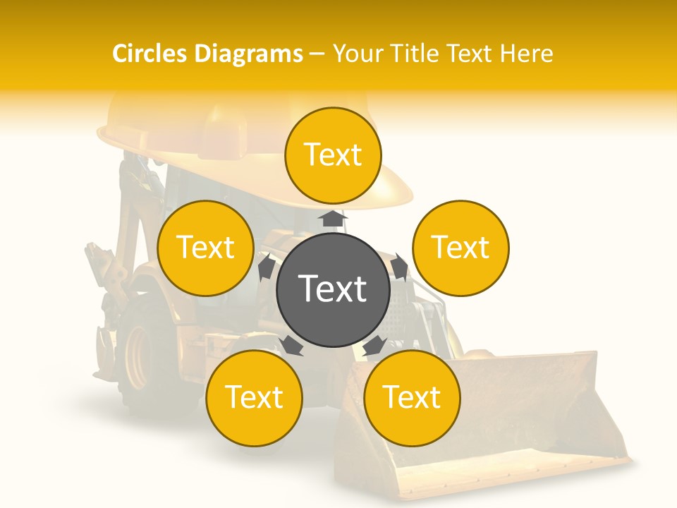 Safety Construction Industry Construction Vehicle PowerPoint Template