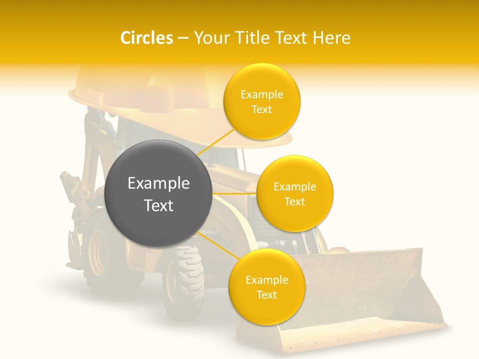 Safety Construction Industry Construction Vehicle PowerPoint Template