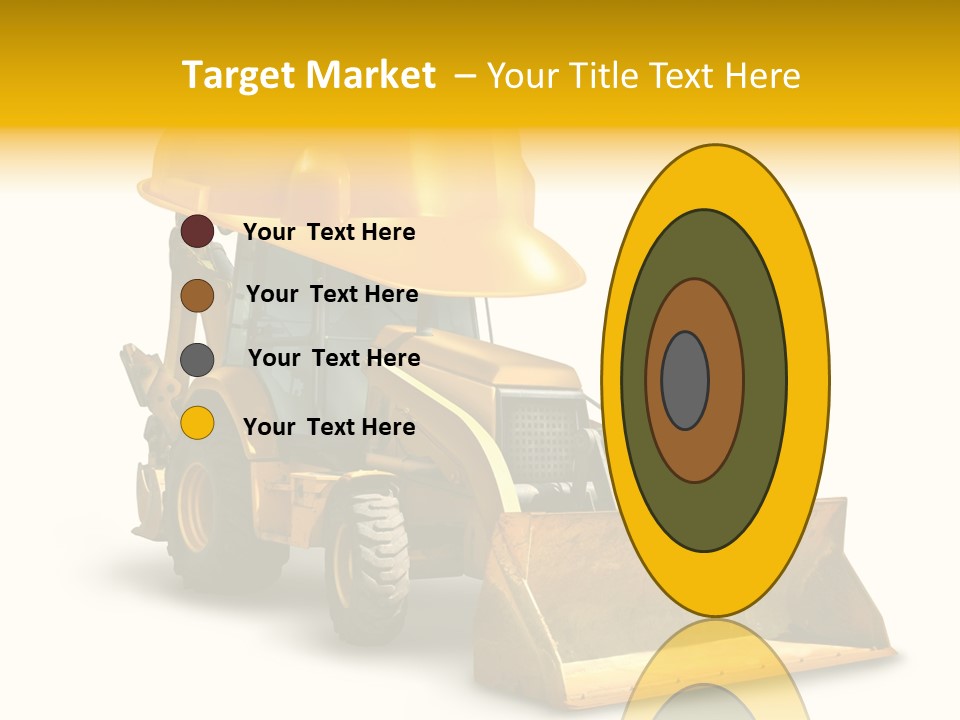 Safety Construction Industry Construction Vehicle PowerPoint Template