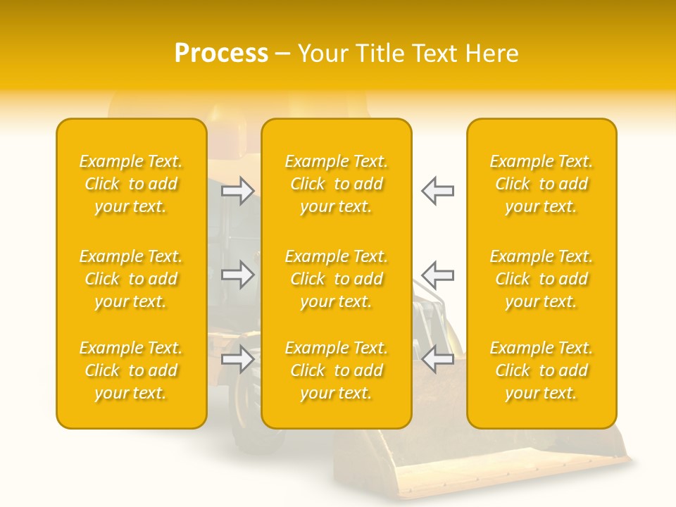 Safety Construction Industry Construction Vehicle PowerPoint Template