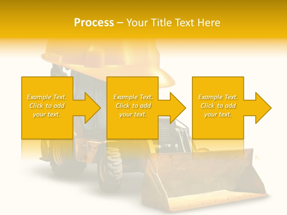 Safety Construction Industry Construction Vehicle PowerPoint Template