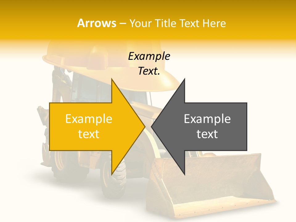 Safety Construction Industry Construction Vehicle PowerPoint Template