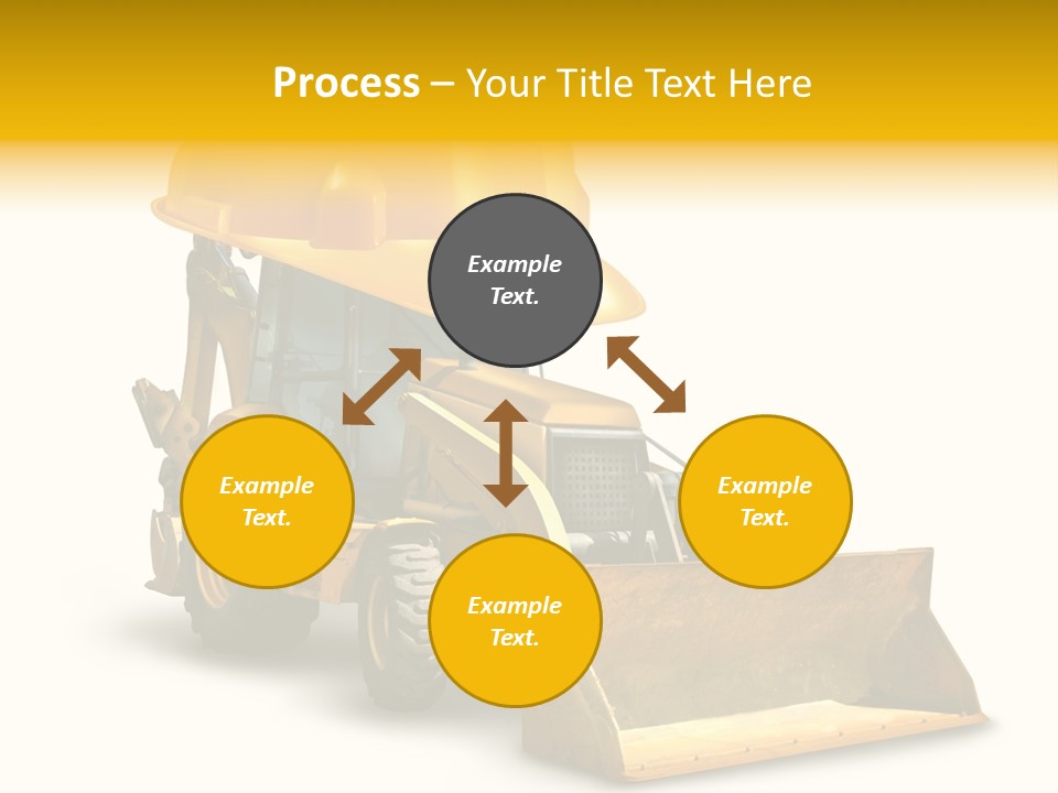 Safety Construction Industry Construction Vehicle PowerPoint Template