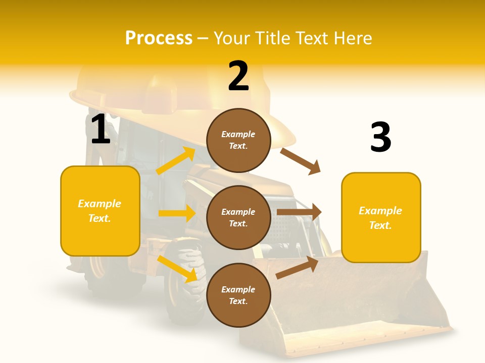 Safety Construction Industry Construction Vehicle PowerPoint Template