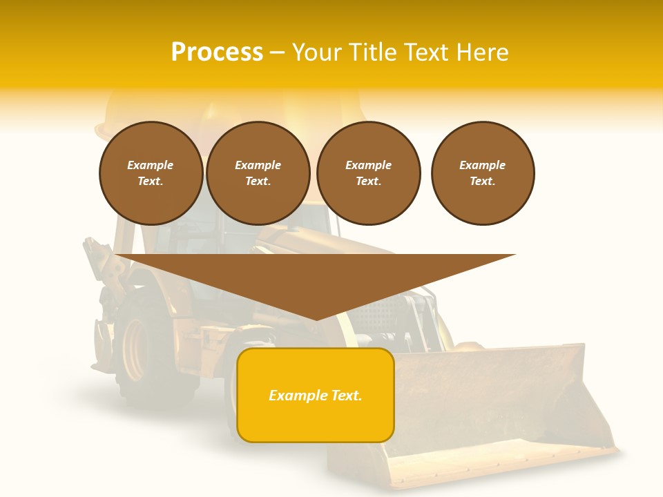 Safety Construction Industry Construction Vehicle PowerPoint Template