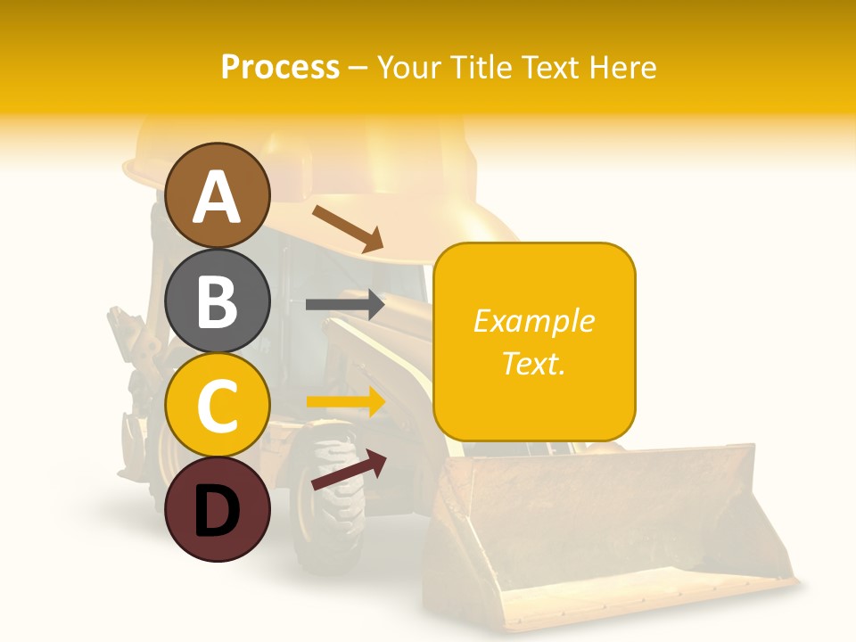 Safety Construction Industry Construction Vehicle PowerPoint Template