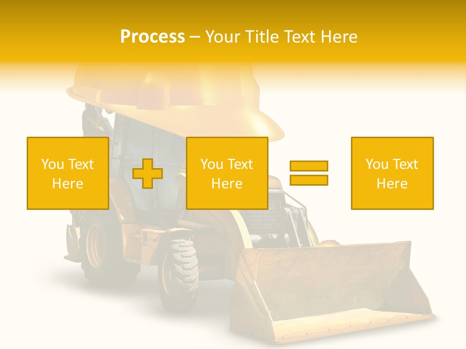 Safety Construction Industry Construction Vehicle PowerPoint Template