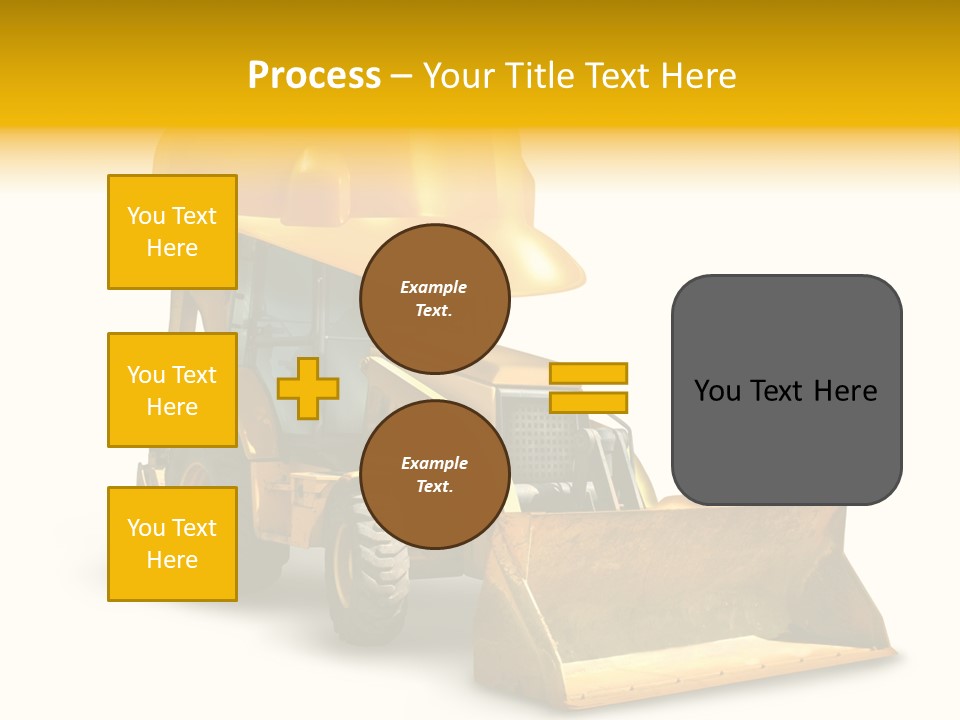Safety Construction Industry Construction Vehicle PowerPoint Template