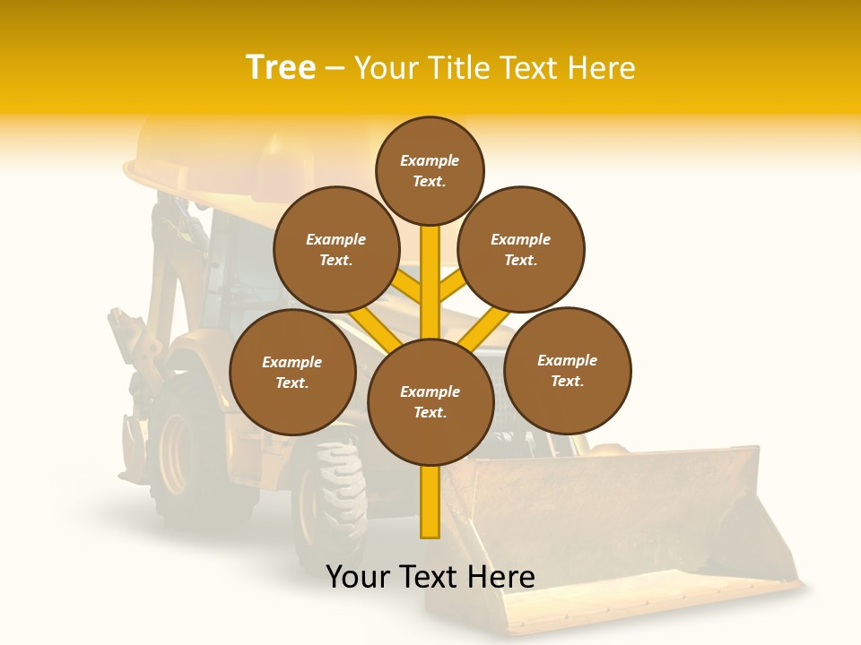 Safety Construction Industry Construction Vehicle PowerPoint Template