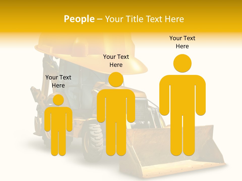 Safety Construction Industry Construction Vehicle PowerPoint Template