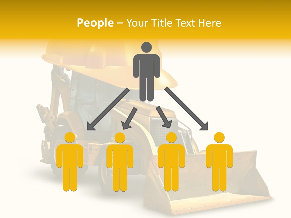 Safety Construction Industry Construction Vehicle PowerPoint Template