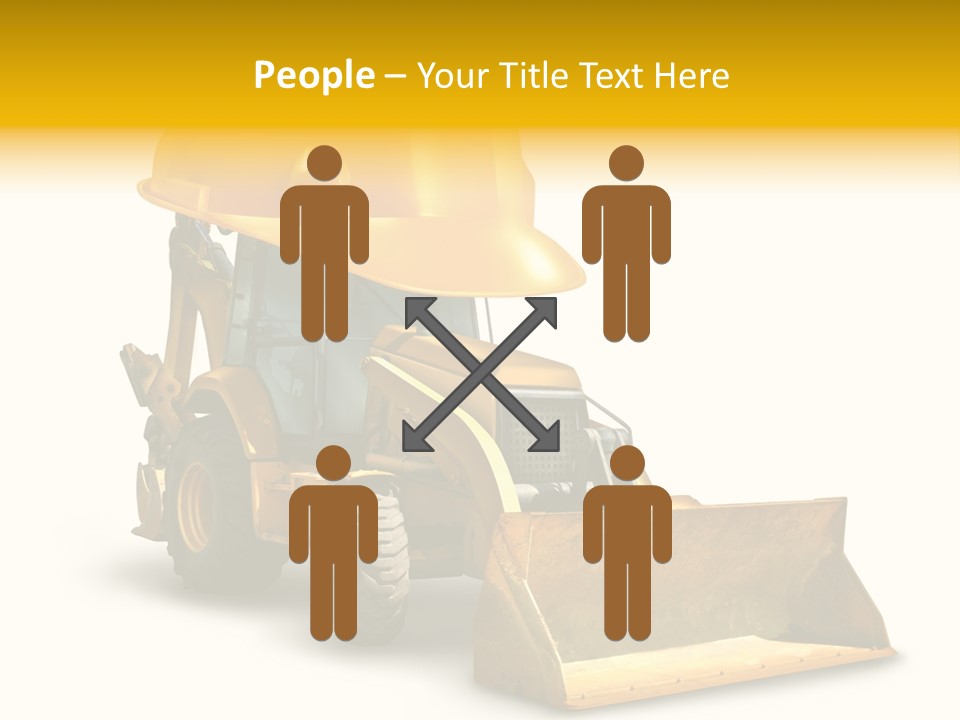 Safety Construction Industry Construction Vehicle PowerPoint Template