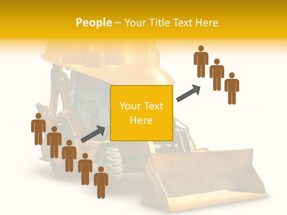 Safety Construction Industry Construction Vehicle PowerPoint Template