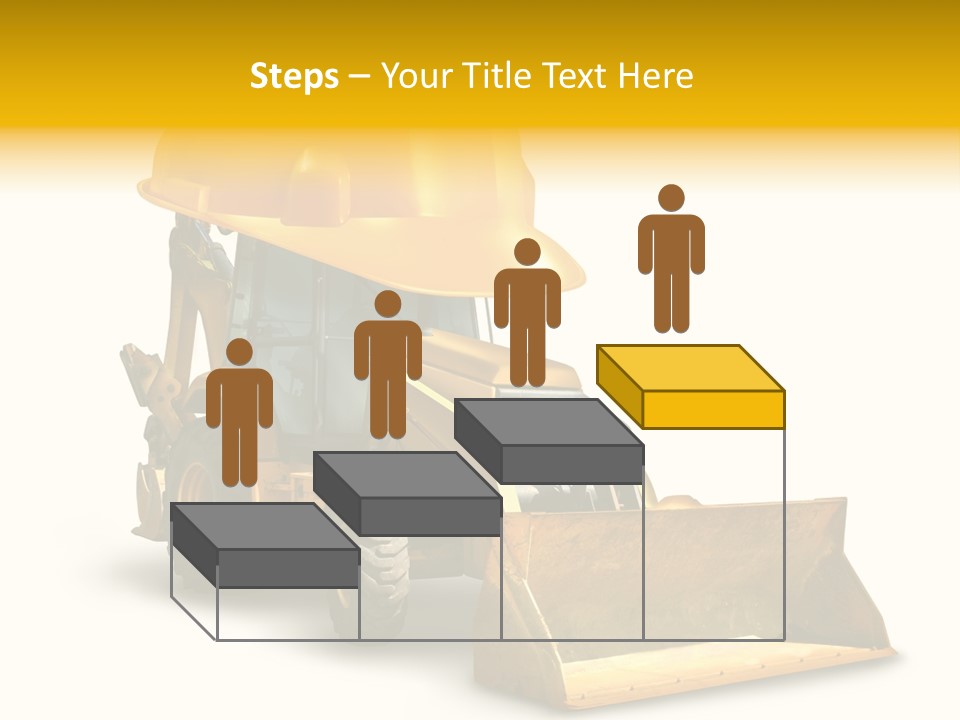 Safety Construction Industry Construction Vehicle PowerPoint Template