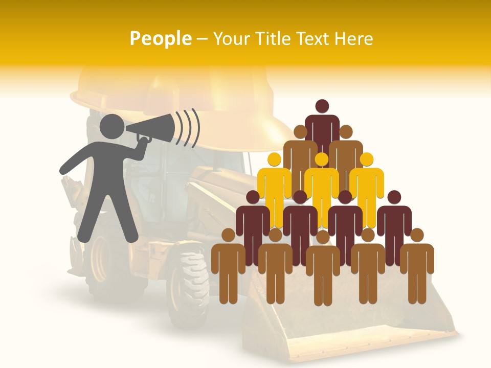 Safety Construction Industry Construction Vehicle PowerPoint Template