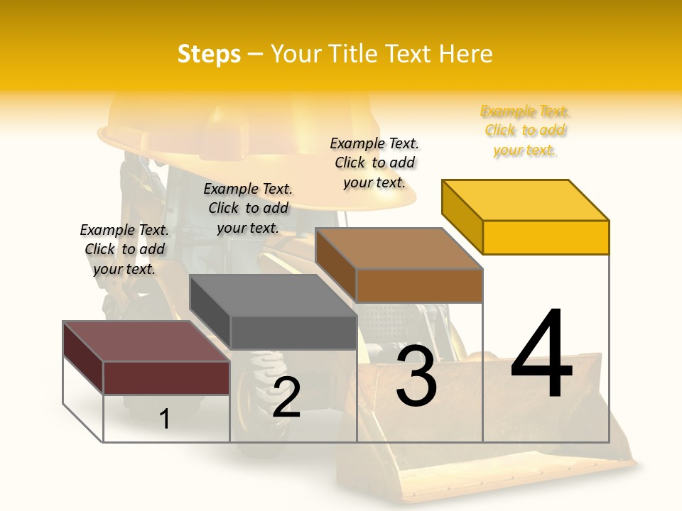 Safety Construction Industry Construction Vehicle PowerPoint Template