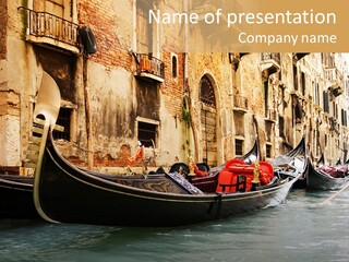 Italy Architecture Brick PowerPoint Template