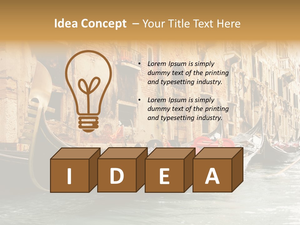 Italy Architecture Brick PowerPoint Template