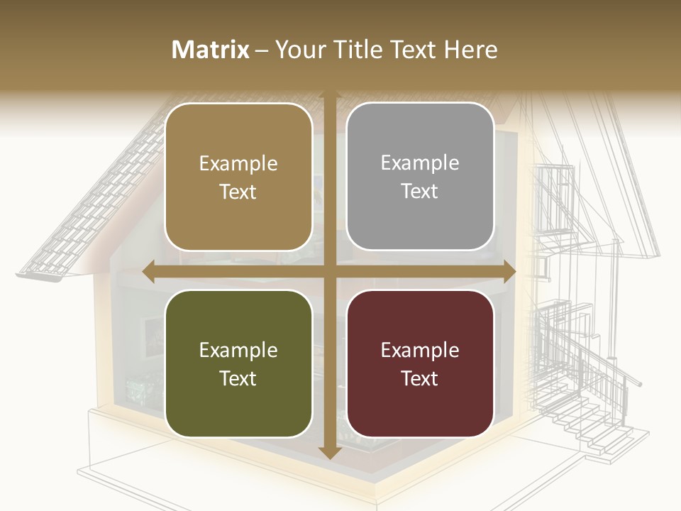 Housing Objects Wire PowerPoint Template