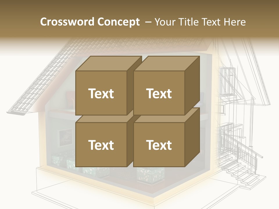 Housing Objects Wire PowerPoint Template