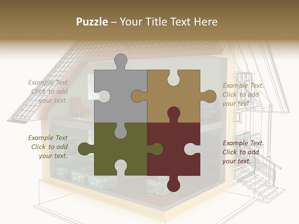 Housing Objects Wire PowerPoint Template