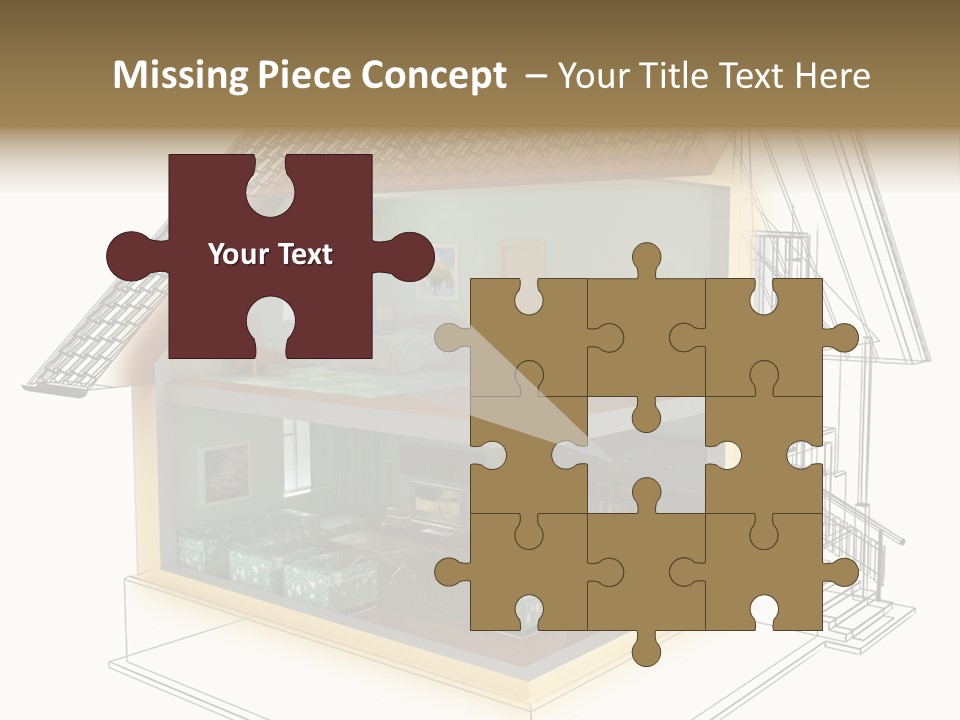 Housing Objects Wire PowerPoint Template