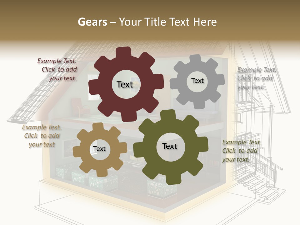Housing Objects Wire PowerPoint Template