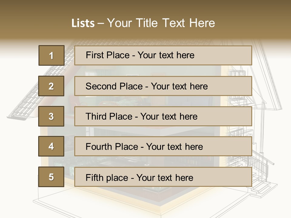 Housing Objects Wire PowerPoint Template