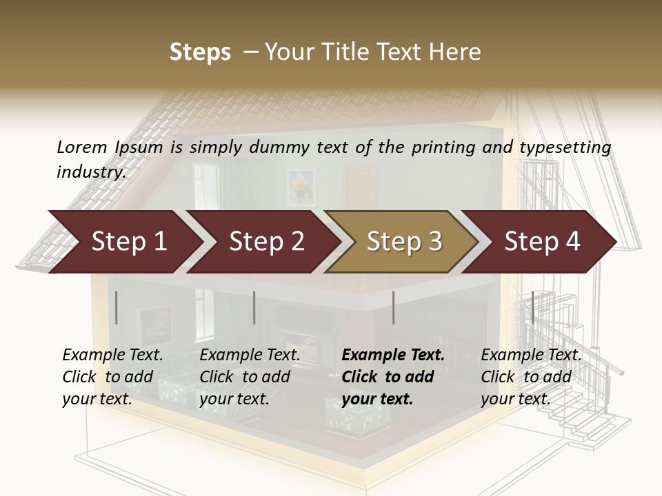 Housing Objects Wire PowerPoint Template