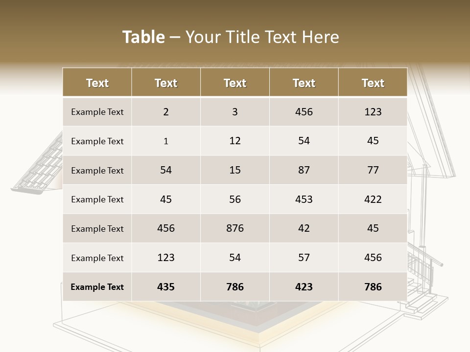 Housing Objects Wire PowerPoint Template
