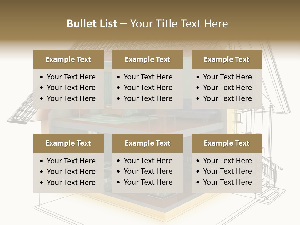 Housing Objects Wire PowerPoint Template