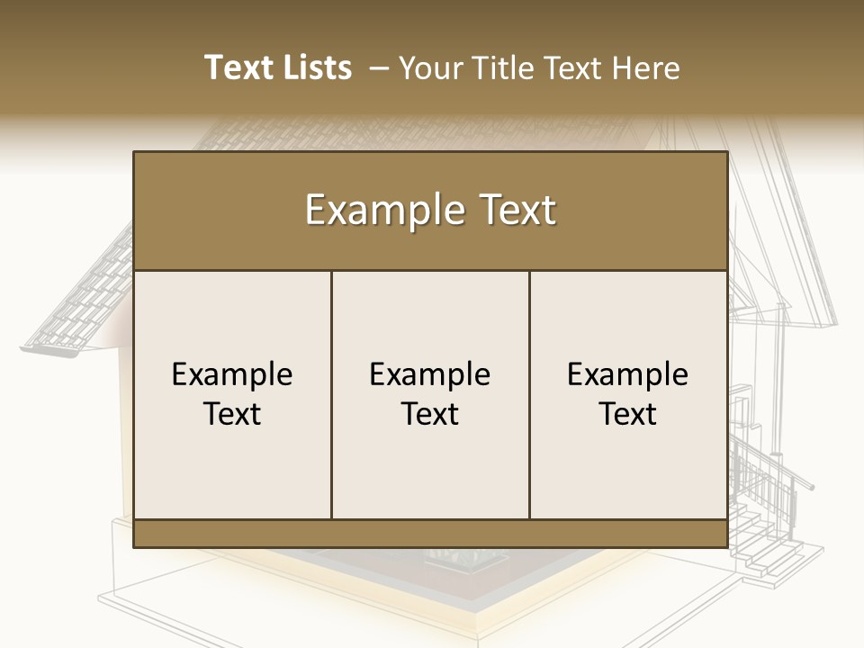 Housing Objects Wire PowerPoint Template