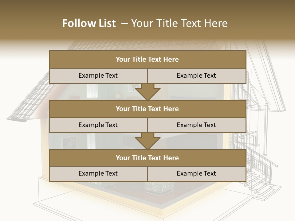 Housing Objects Wire PowerPoint Template