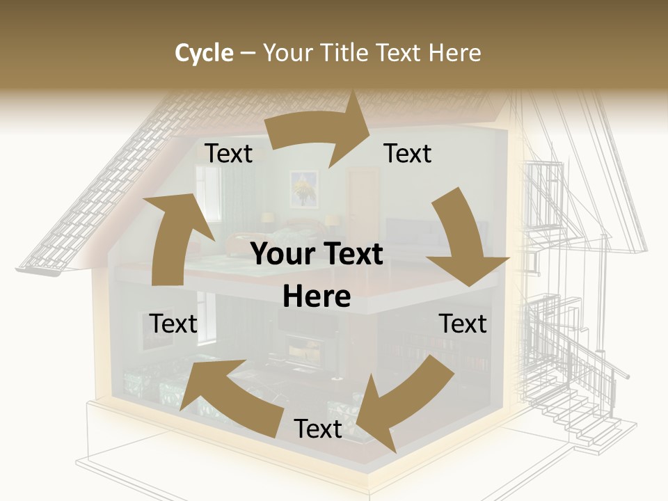 Housing Objects Wire PowerPoint Template