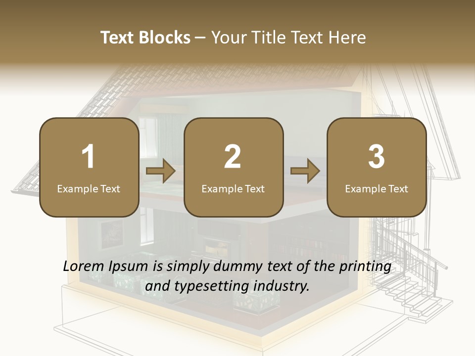 Housing Objects Wire PowerPoint Template