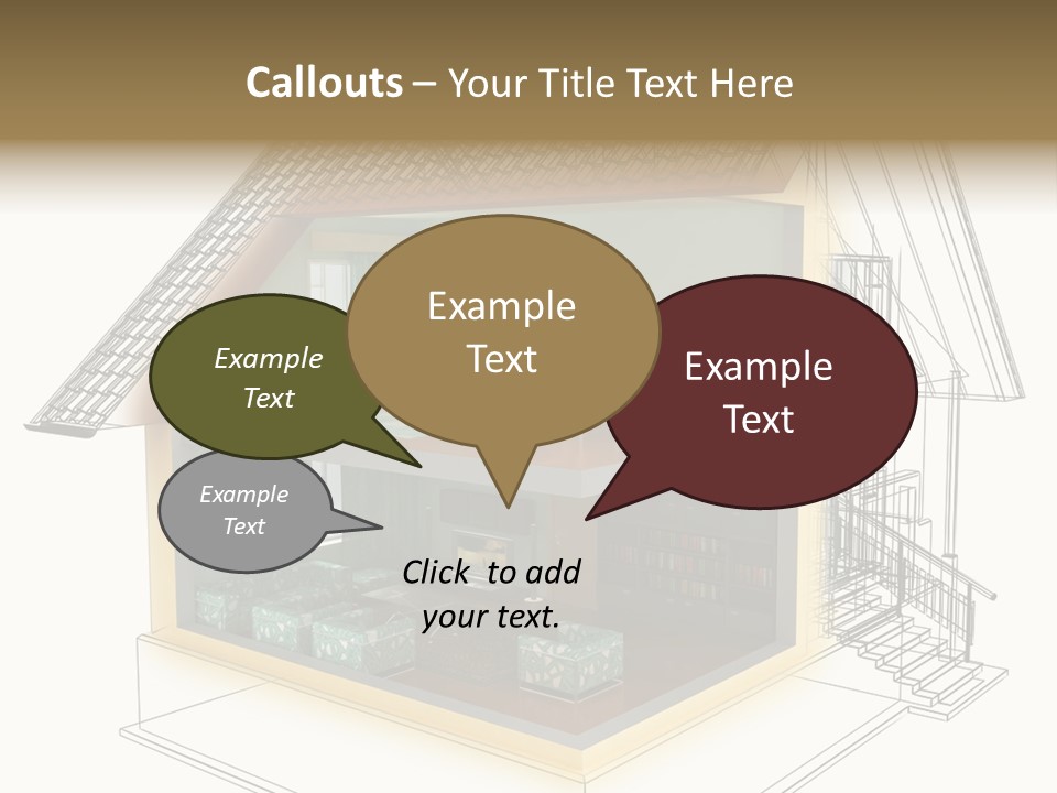 Housing Objects Wire PowerPoint Template