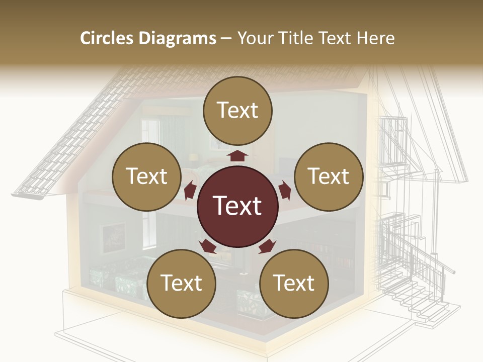 Housing Objects Wire PowerPoint Template