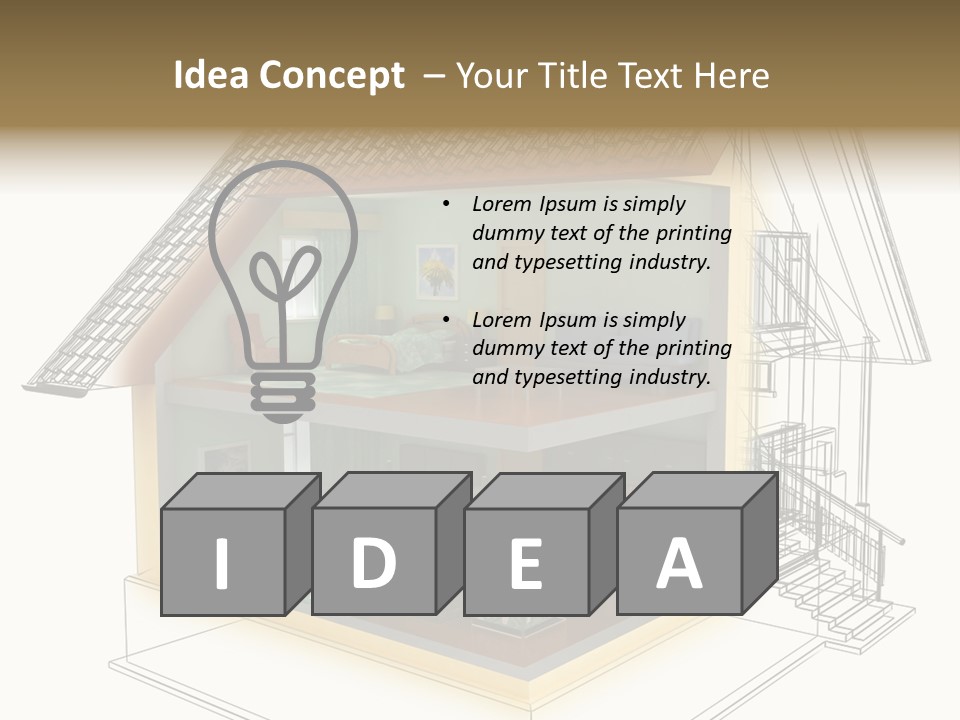 Housing Objects Wire PowerPoint Template