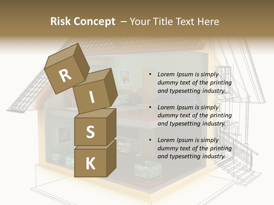 Housing Objects Wire PowerPoint Template