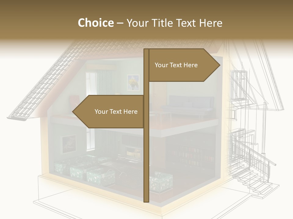 Housing Objects Wire PowerPoint Template