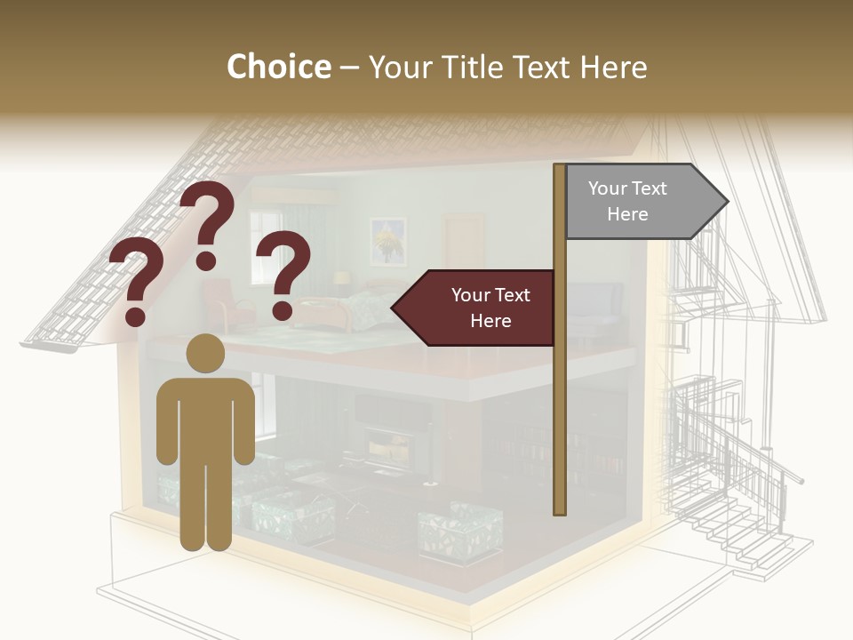 Housing Objects Wire PowerPoint Template