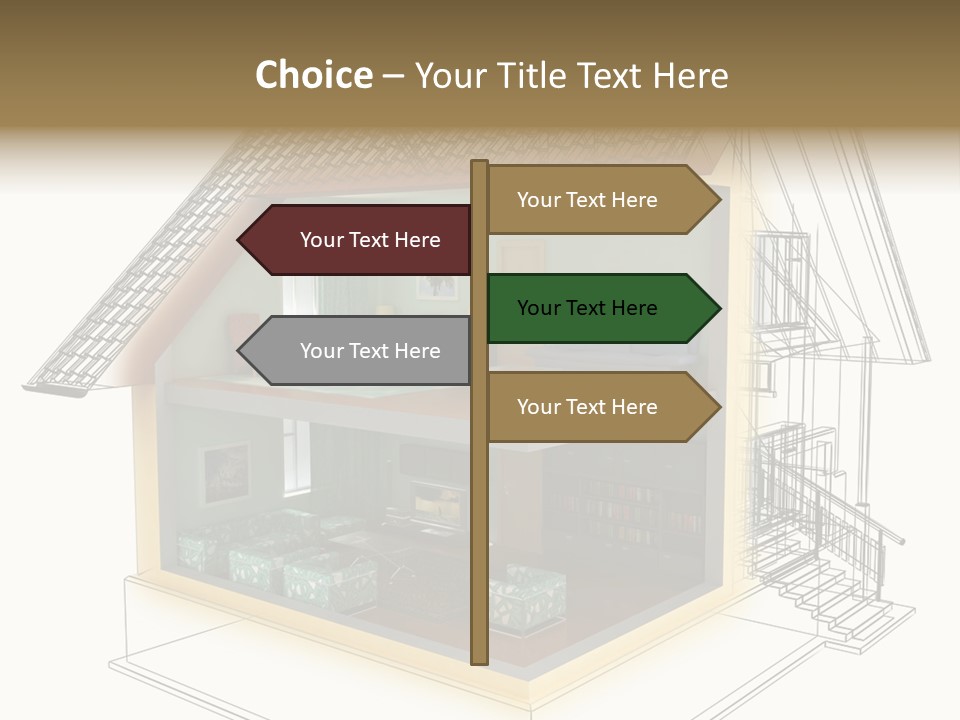 Housing Objects Wire PowerPoint Template