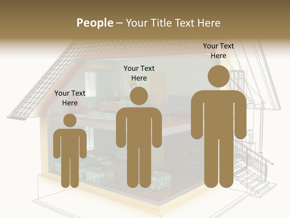 Housing Objects Wire PowerPoint Template