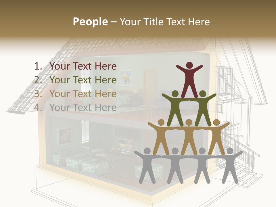 Housing Objects Wire PowerPoint Template